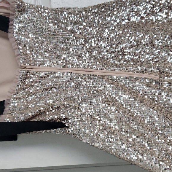 NWT Gal Meets Glam Waterfall Sequin Fit & Flare Dress - Picture 9 of 17